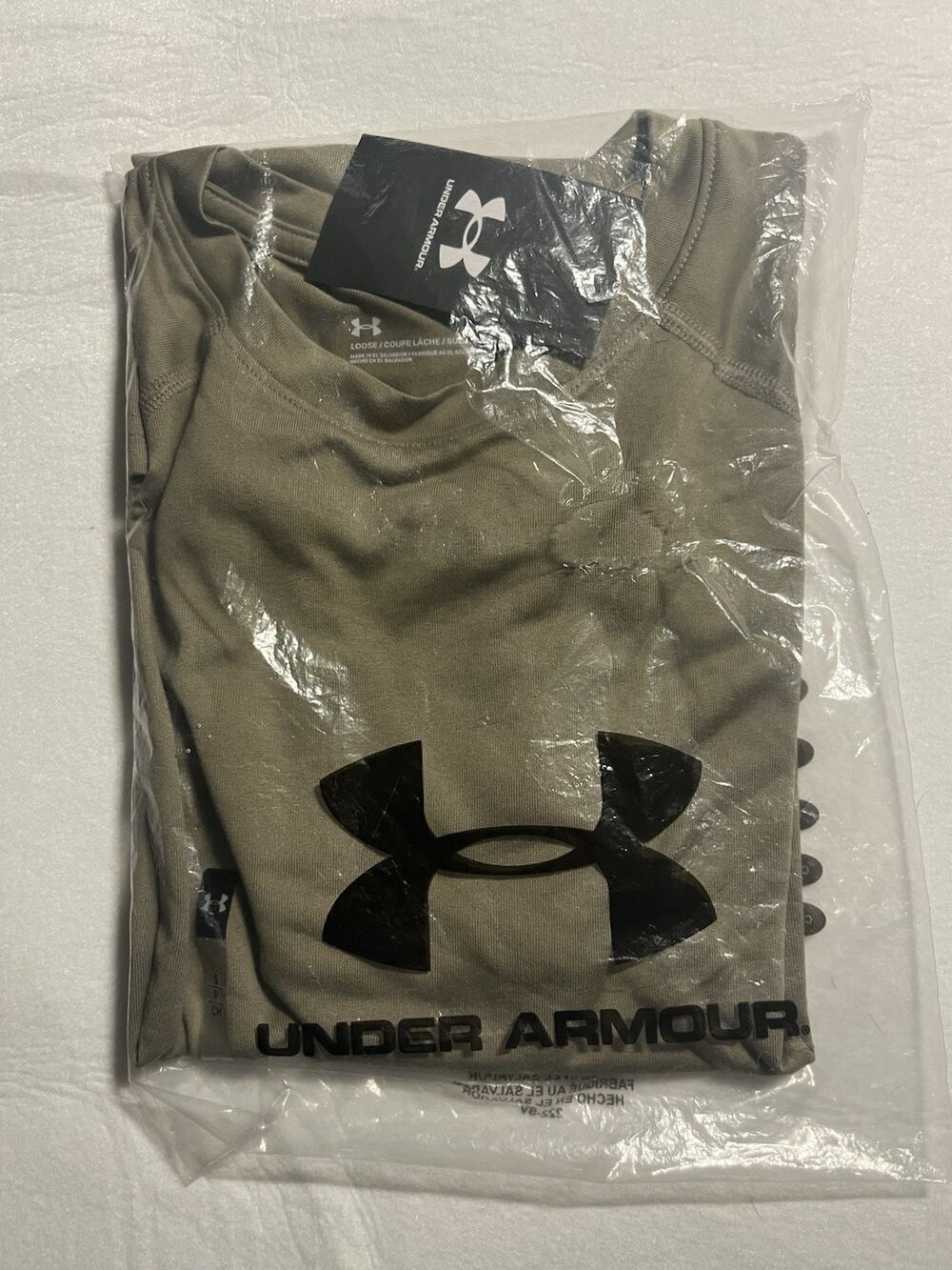 Under Armour Men’s Small UA Tactical Tech T Shirt Federal Tan Loose NWT 1005684